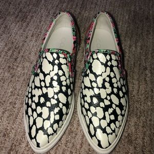 BNWB Coach Slip-on Shoes Floral White Cheetah